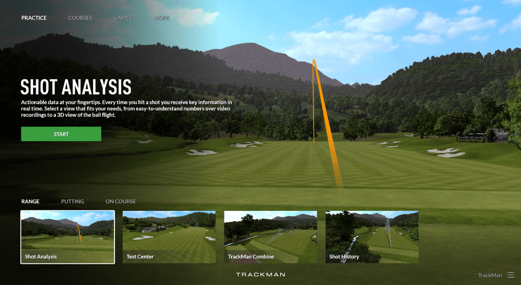 Trackman shot analysis